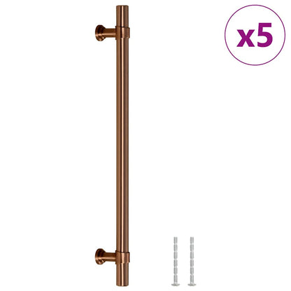 Cabinet Handles 5 pcs Bronze 192 mm Stainless Steel