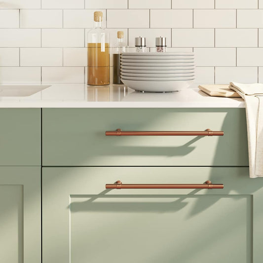 Cabinet Handles 5 pcs Bronze 224 mm Stainless Steel