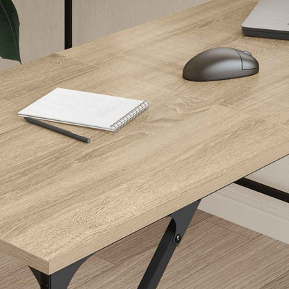 Desk Sonoma Oak 149x149x75 cm Engineered Wood
