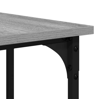 Desk Grey Sonoma 139x139x75 cm Engineered Wood
