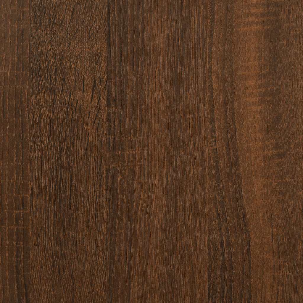 Desk Brown Oak 139x139x75 cm Engineered Wood