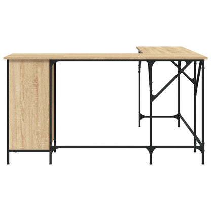 Desk Sonoma Oak 141x141x75 cm Engineered Wood