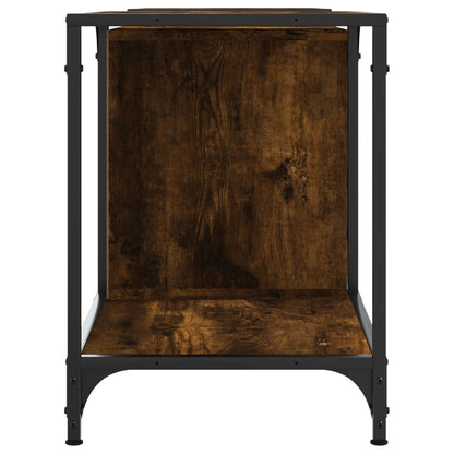 TV Cabinet Smoked Oak 153x37x50 cm Engineered Wood