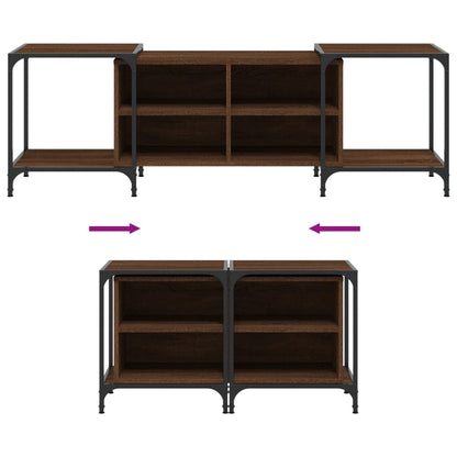 TV Cabinet Brown Oak 153x37x50 cm Engineered Wood
