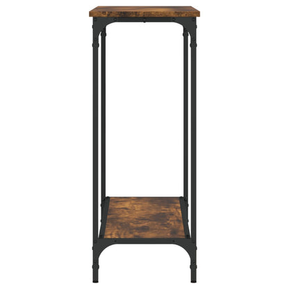 Console Table Smoked Oak 101x30.5x75 cm Engineered Wood