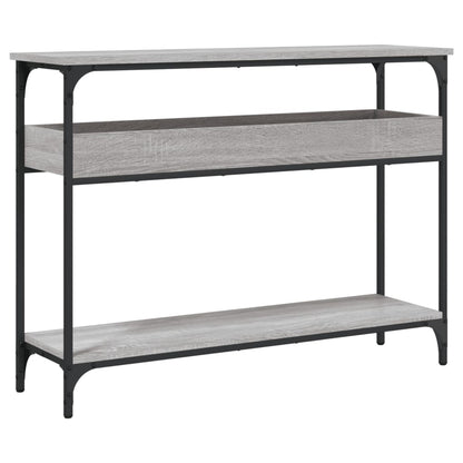 Console Table with Shelf Grey Sonoma 100x29x75cm Engineered Wood