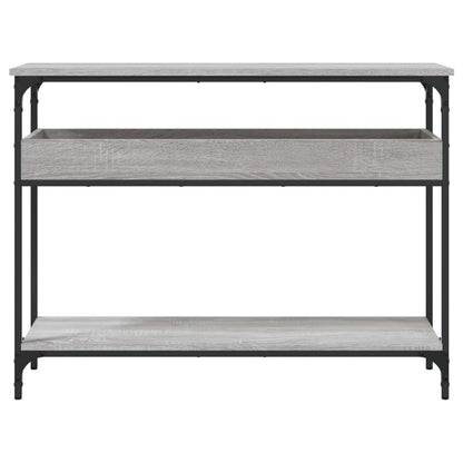 Console Table with Shelf Grey Sonoma 100x29x75cm Engineered Wood