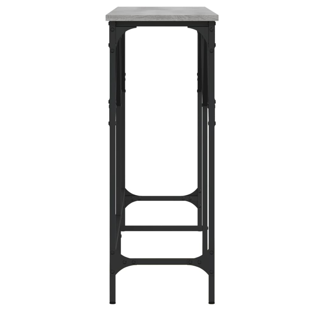 Console Table Grey Sonoma 140x29x75 cm Engineered Wood