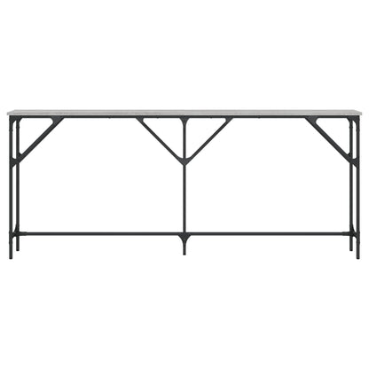 Console Table Grey Sonoma 180x23x75 cm Engineered Wood