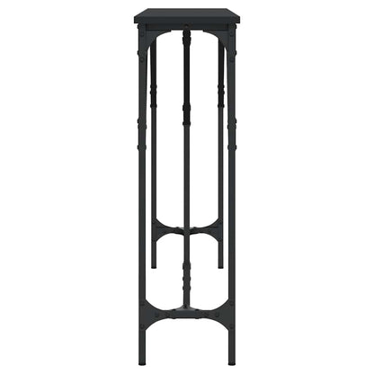 Console Table Black 140x23x75 cm Engineered Wood