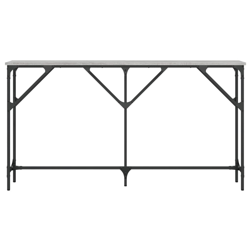 Console Table Grey Sonoma 140x23x75 cm Engineered Wood