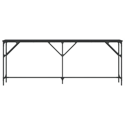 Console Table Black 200x29x75 cm Engineered Wood