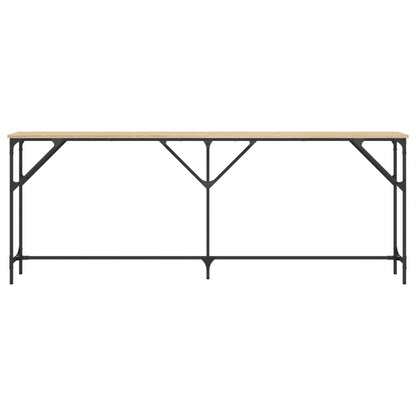 Console Table Sonoma Oak 200x29x75 cm Engineered Wood