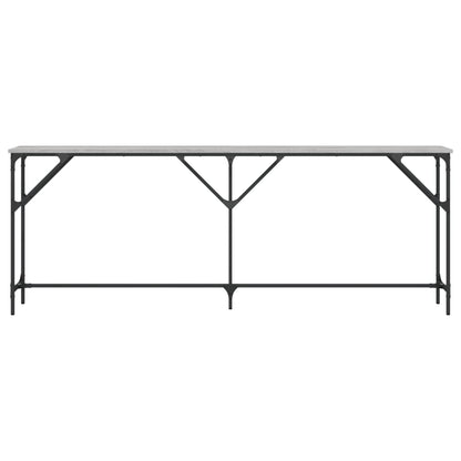 Console Table Grey Sonoma 200x29x75 cm Engineered Wood