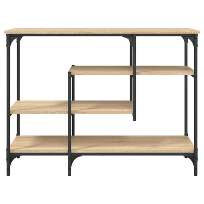 Console Table with Shelves Sonoma Oak 100x35x75 cm
