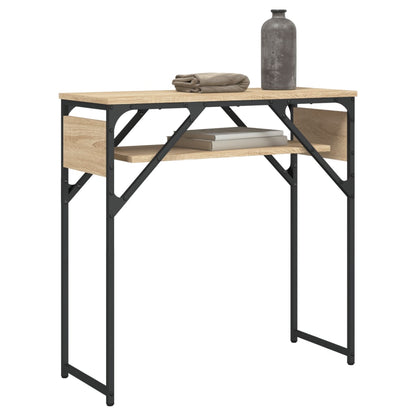 Console Table with Shelf Sonoma Oak 75x30x75cm Engineered Wood