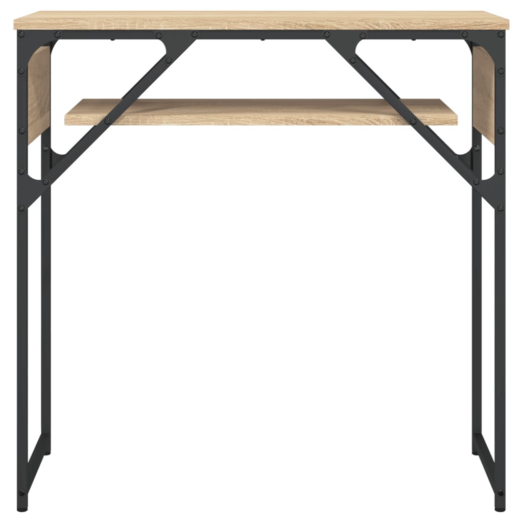 Console Table with Shelf Sonoma Oak 75x30x75cm Engineered Wood