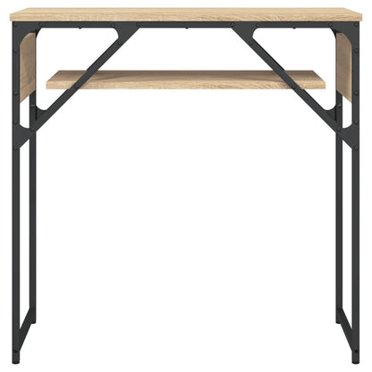 Console Table with Shelf Sonoma Oak 75x30x75cm Engineered Wood