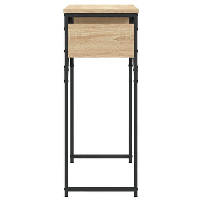 Console Table with Shelf Sonoma Oak 75x30x75cm Engineered Wood
