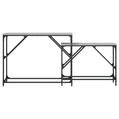 Nesting Console Tables 2 pcs Grey Sonoma Engineered Wood