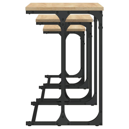 Nesting Coffee Tables 3 pcs Sonoma Oak Engineered Wood