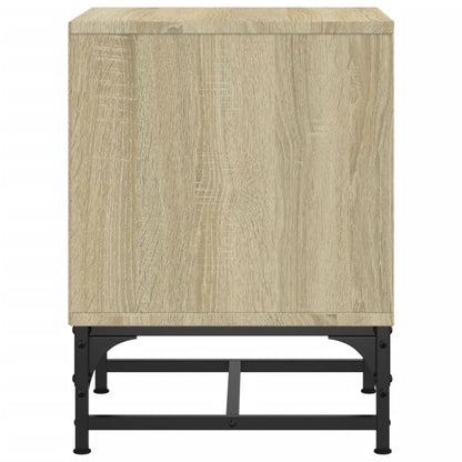 Bedside Cabinets with Glass Doors 2 pcs Sonoma Oak 35x37x50 cm