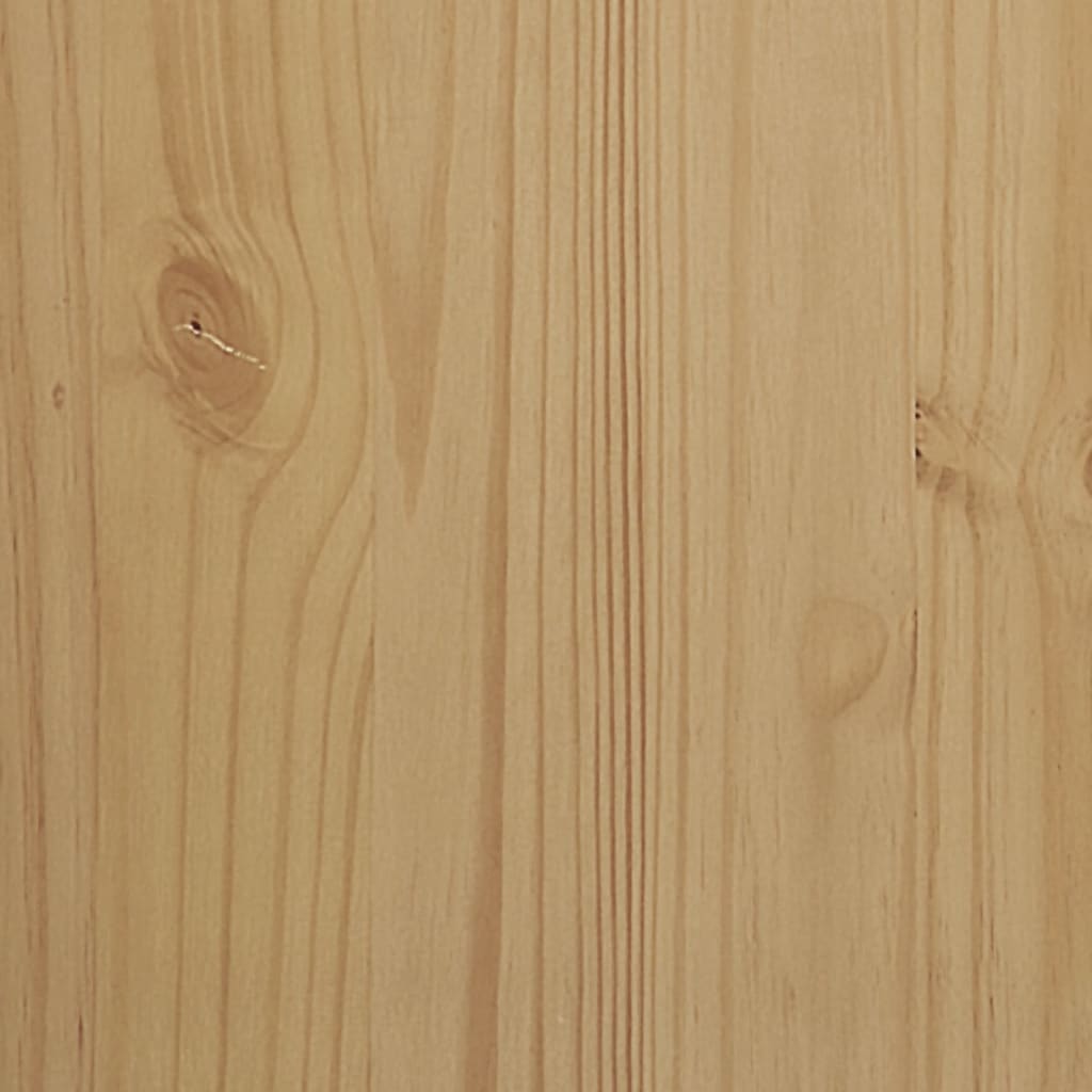 Bedside Cabinet FLORO Wax Brown 45x39x57 cm Solid Wood Pine