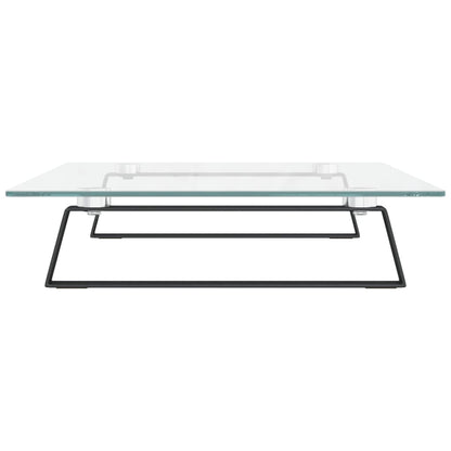 Monitor Stand Black 60x35x8 cm Tempered Glass and Metal