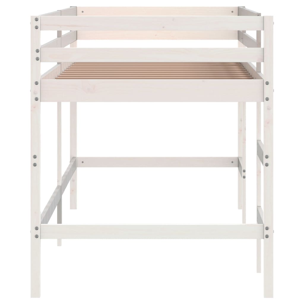 Kids' Loft Bed without Mattress with Ladder 90x190 cm Single