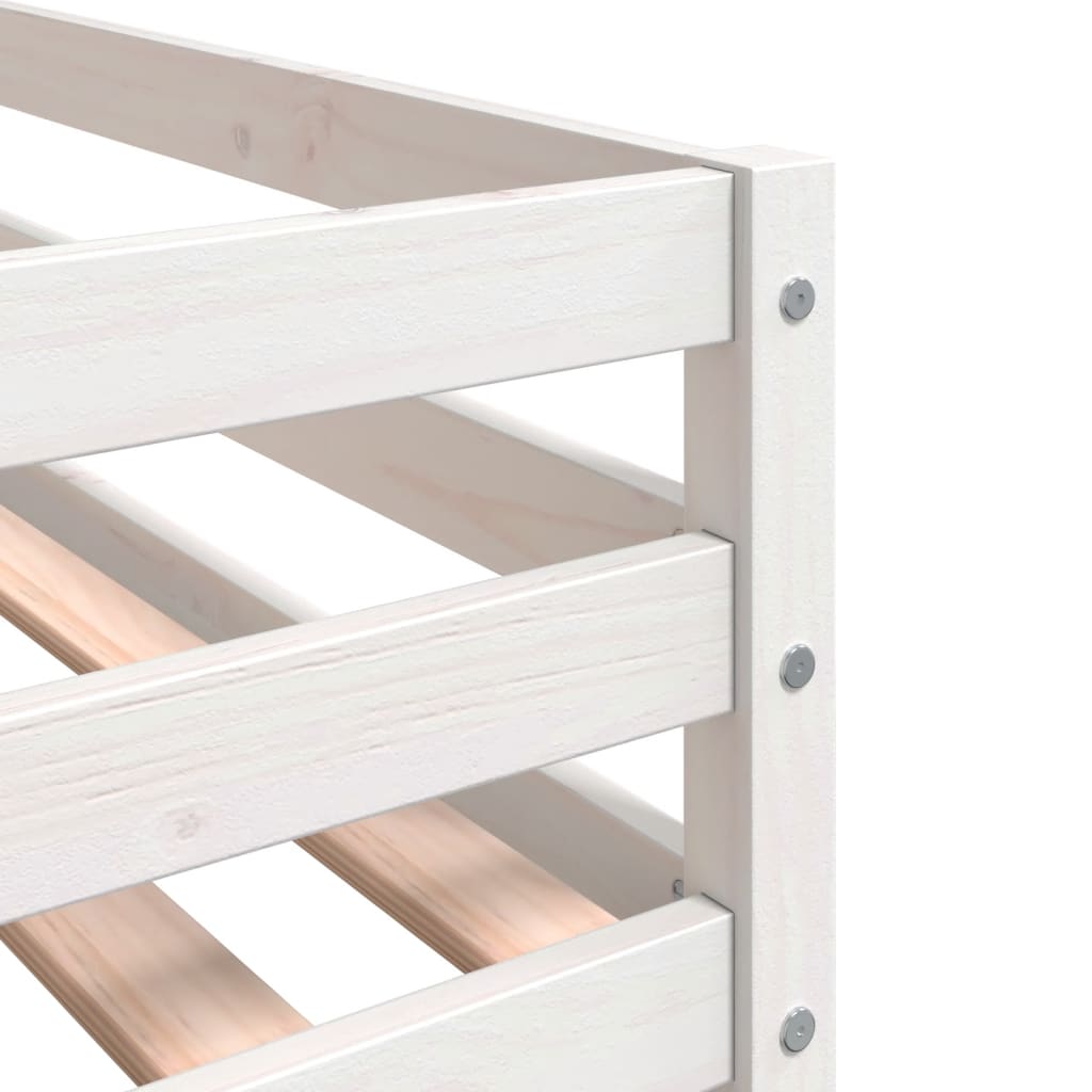 Kids' Loft Bed without Mattress with Ladder 90x190 cm Single