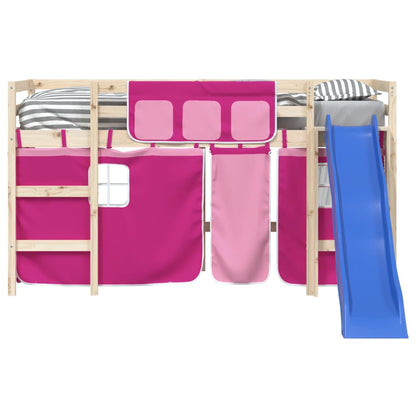 Curtains for Loft Bed Pink Polyester