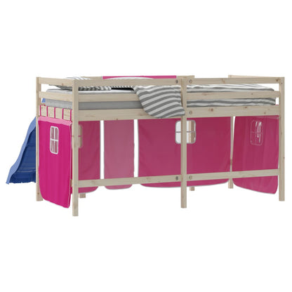 Curtains for Loft Bed Pink Polyester