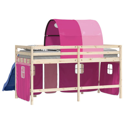 Curtains for Loft Bed with Tunnel Pink Polyester