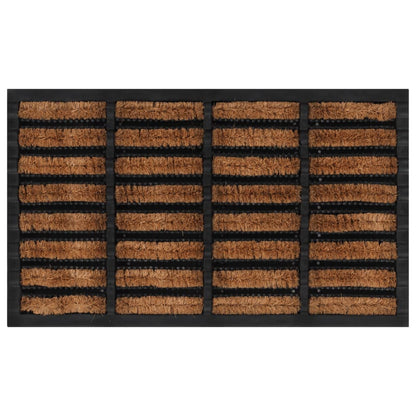 Door Mat Rectangular 45x75 cm Rubber and Coir