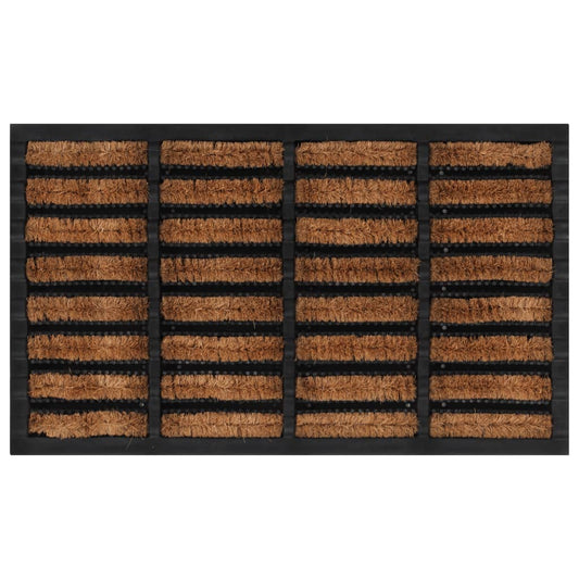 Door Mat Rectangular 45x75 cm Rubber and Coir