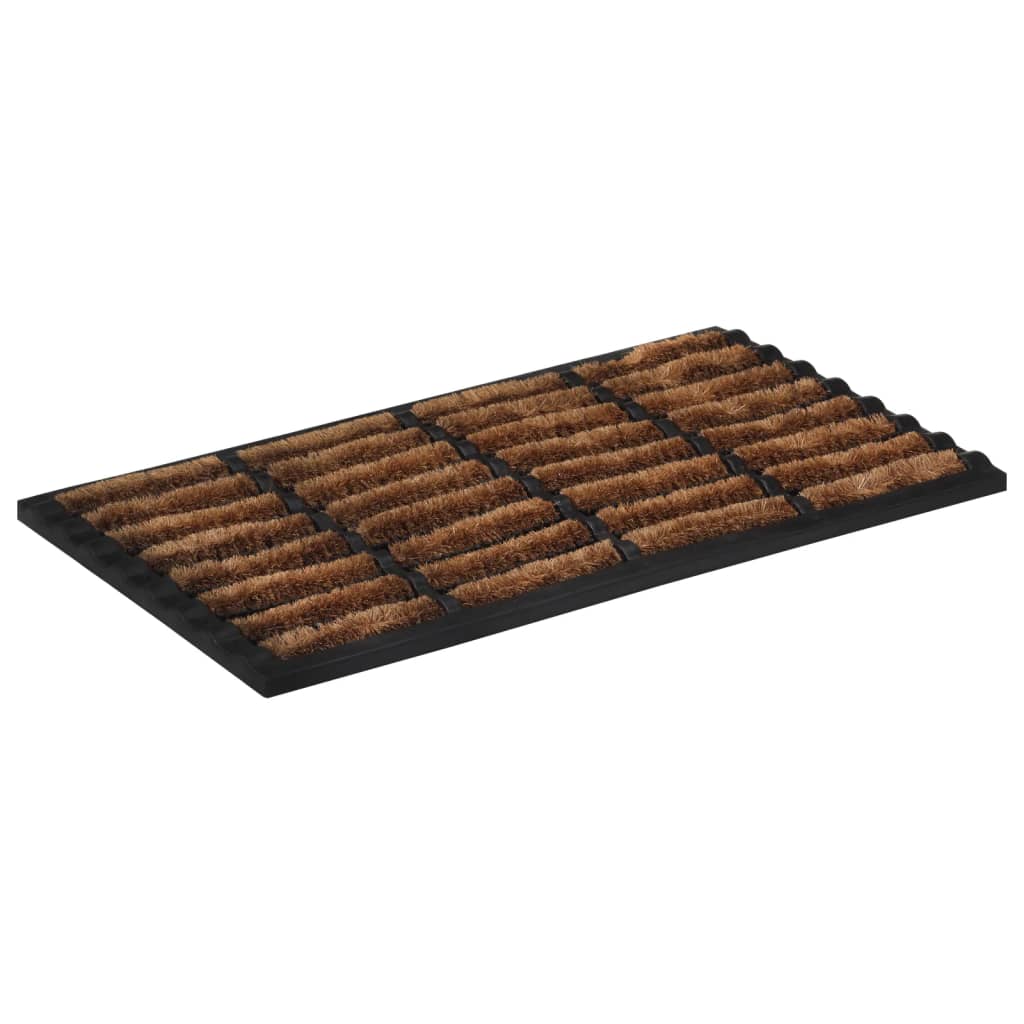 Door Mat Rectangular 45x75 cm Rubber and Coir