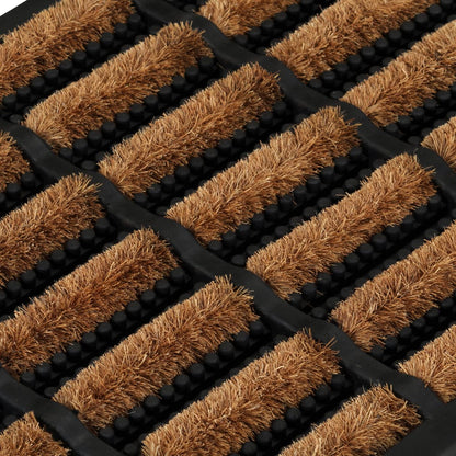 Door Mat Rectangular 45x75 cm Rubber and Coir