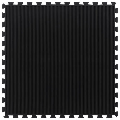 Rubber Floor Tile Black 12 mm 100x100 cm