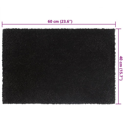 Door Mats 5 pcs Black 40x60 cm Tufted Coir