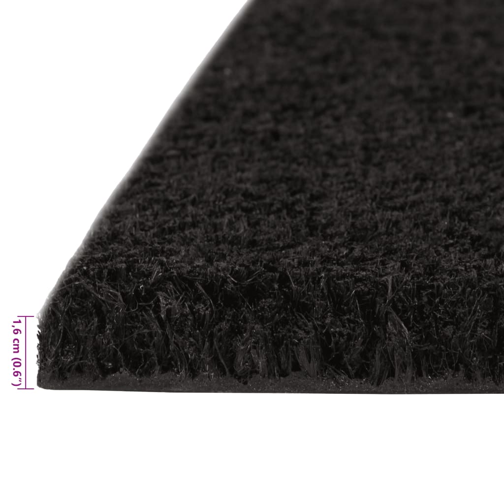 Door Mats 5 pcs Black 40x60 cm Tufted Coir