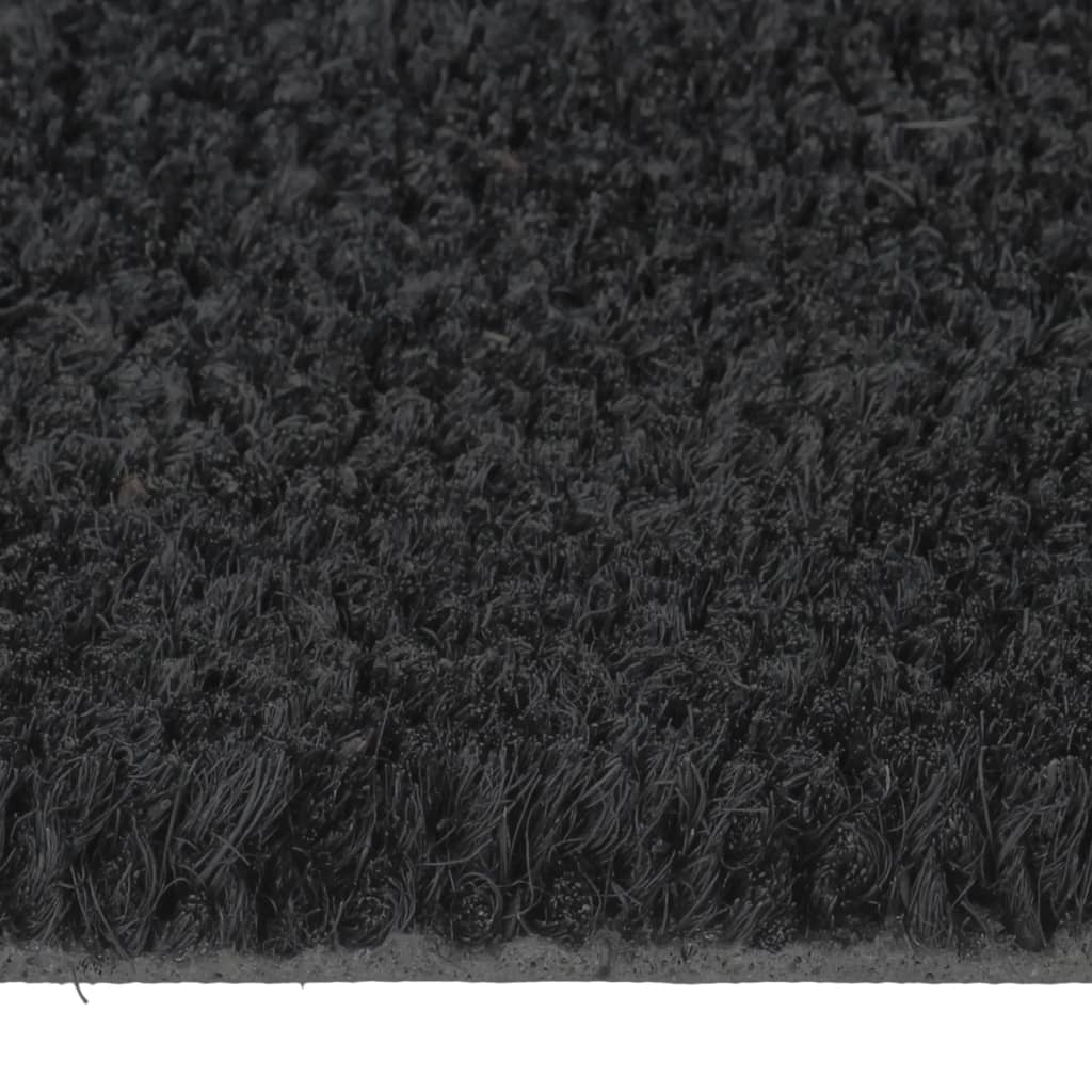 Door Mat Black 90x150 cm Tufted Coir