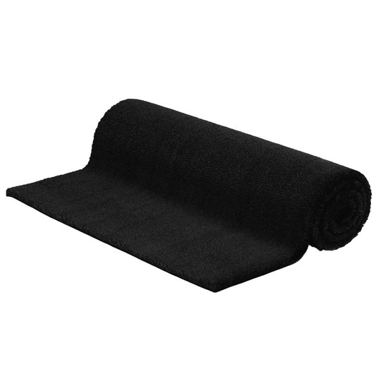 Door Mat Black 100x300 cm Tufted Coir