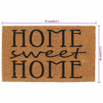 Door Mat Natural 45x75 cm Tufted Coir