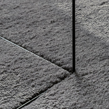 Rug HUARTE Short Pile Soft and Washable Anthracite 60x110 cm