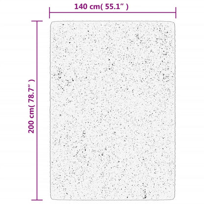 Rug HUARTE Short Pile Soft and Washable Anthracite 140x200 cm