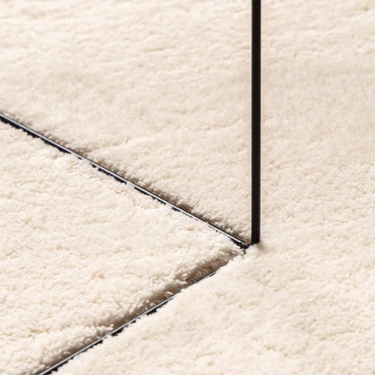 Rug HUARTE Short Pile Soft and Washable Beige 80x250 cm