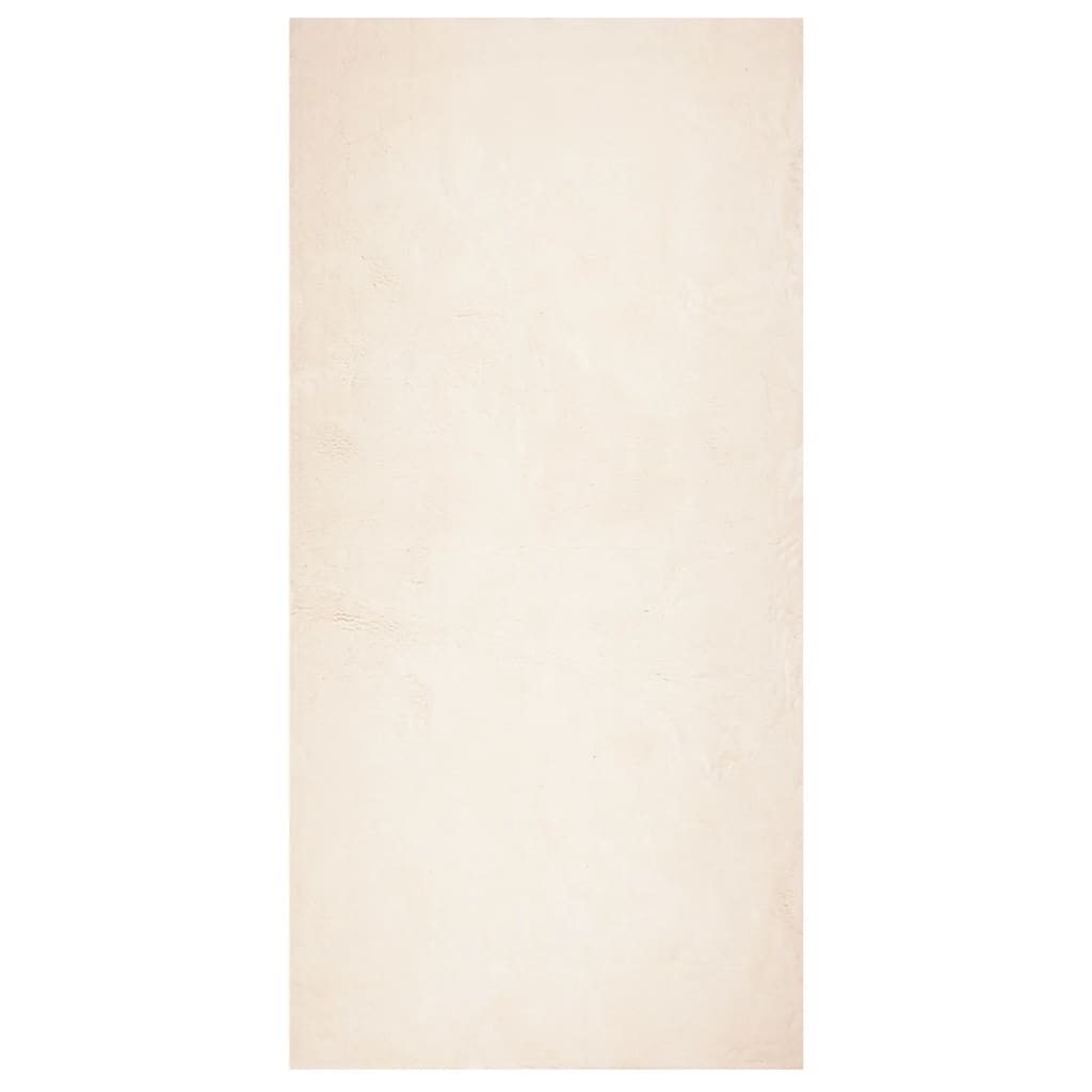 Rug HUARTE Short Pile Soft and Washable Beige 100x200 cm
