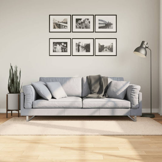 Rug HUARTE Short Pile Soft and Washable Beige 100x200 cm