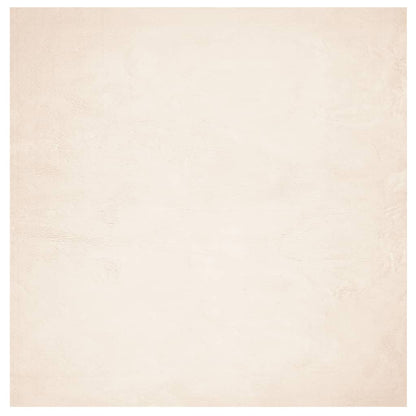 Rug HUARTE Short Pile Soft and Washable Beige 120x120 cm