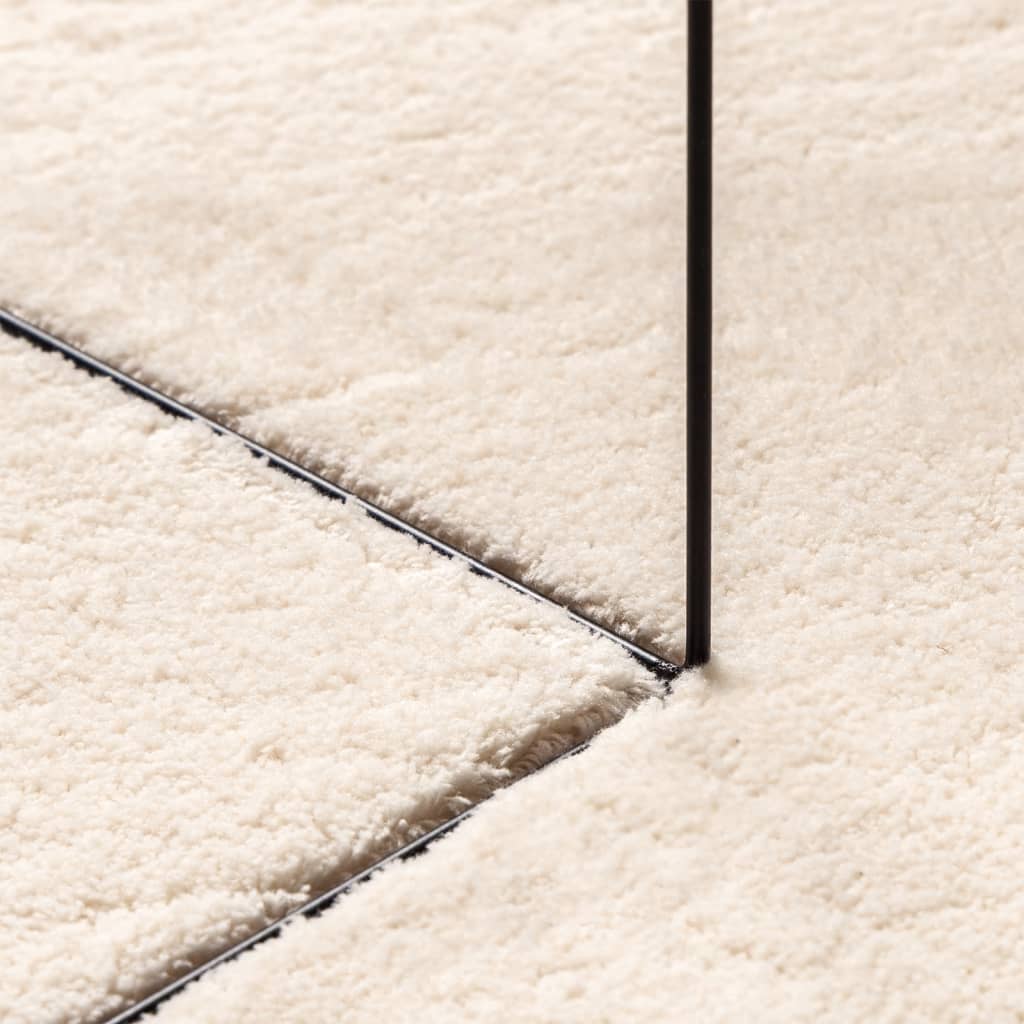 Rug HUARTE Short Pile Soft and Washable Beige 120x170 cm